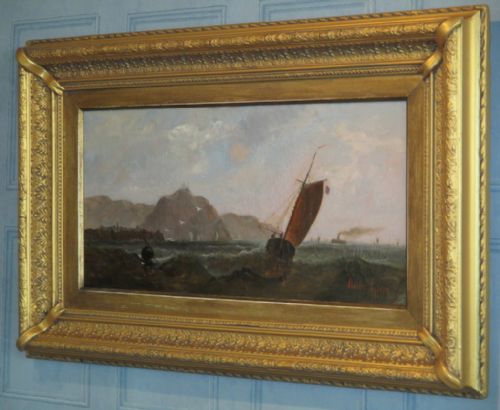 VICTORIAN MARINE OIL PAINTING - ADDITIONAL PHOTO 6
