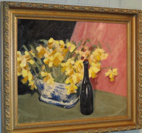 ART DECO PERIOD OIL STILL LIFE - ADDITIONAL PHOTO 2