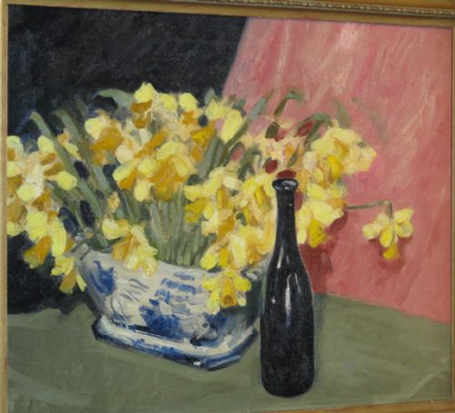 ART DECO PERIOD OIL STILL LIFE - ADDITIONAL PHOTO 3