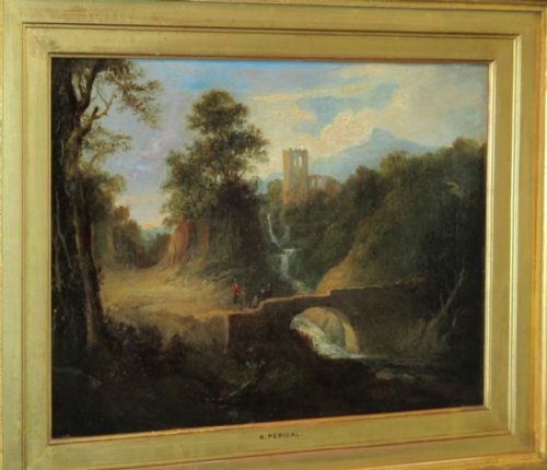 ROMANTIC LANDSCAPE OIL BY A PERIGAL - ADDITIONAL PHOTO 2