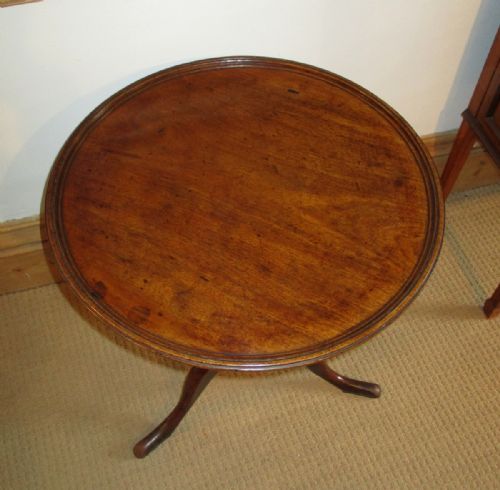 GEORGIAN MAHOGANY TRIPOD TABLE OF NICE SIZE - ADDITIONAL PHOTO 3