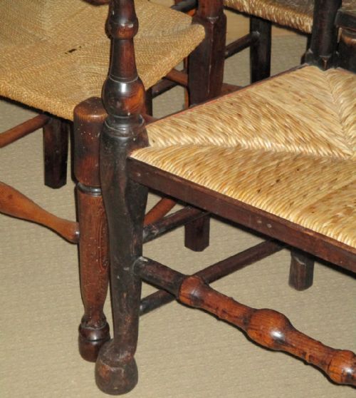 HARLEQUIN SET OF 12 EARLY SPINDLEBACK DINING CHAIRS - ADDITIONAL PHOTO 4