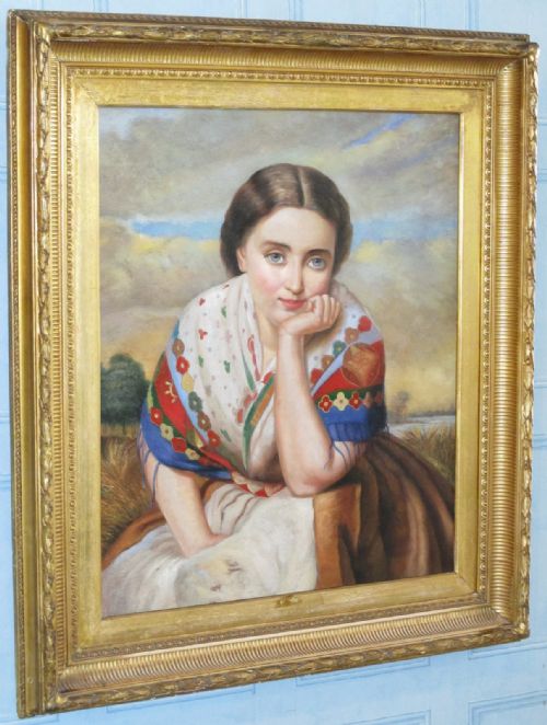 FINE OIL PORTRAIT 'THE RUSSIAN GIRL' - ADDITIONAL PHOTO 1
