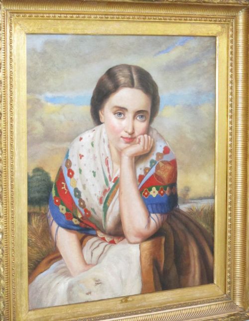 FINE OIL PORTRAIT 'THE RUSSIAN GIRL' - ADDITIONAL PHOTO 2