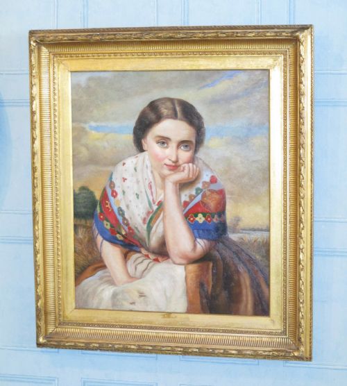 FINE OIL PORTRAIT 'THE RUSSIAN GIRL' - ADDITIONAL PHOTO 7
