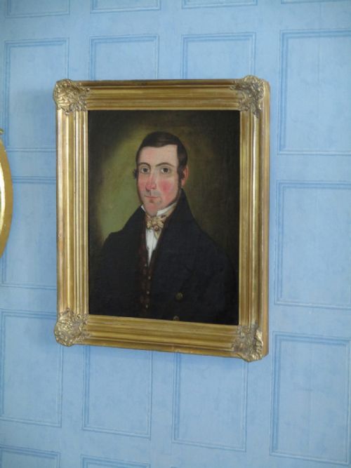 OIL PORTRAIT OF A HANDSOME REGENCY GENT - ADDITIONAL PHOTO 1