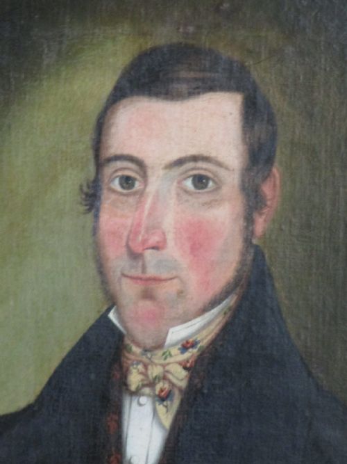 OIL PORTRAIT OF A HANDSOME REGENCY GENT - ADDITIONAL PHOTO 5