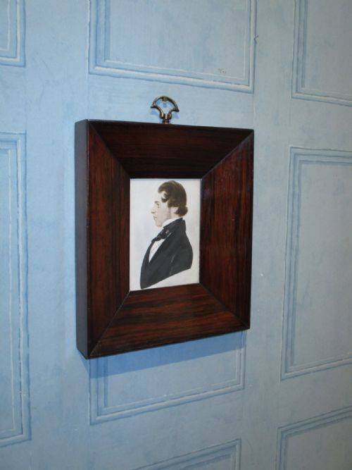 GOOD POST REGENCY WATERCOLOUR PROFILE PORTRAIT - ADDITIONAL PHOTO 1