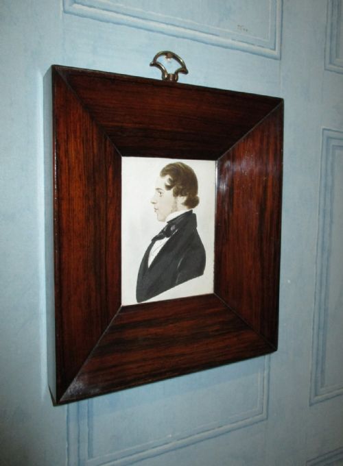 GOOD POST REGENCY WATERCOLOUR PROFILE PORTRAIT - ADDITIONAL PHOTO 2