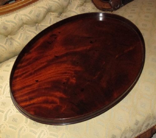 simple elegant georgian mahogany tray - CATEGORY: ANTIQUE MISCELLANEOUS - DATED GEORGIAN