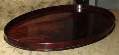 SIMPLE ELEGANT GEORGIAN MAHOGANY TRAY - ADDITIONAL PHOTO 1