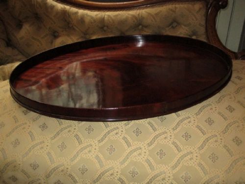 SIMPLE ELEGANT GEORGIAN MAHOGANY TRAY - ADDITIONAL PHOTO 2