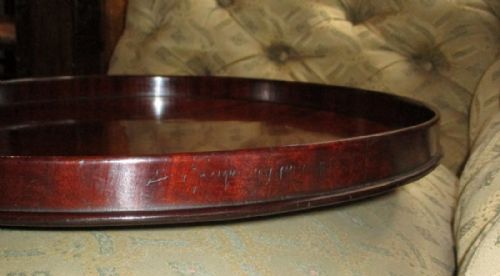 SIMPLE ELEGANT GEORGIAN MAHOGANY TRAY - ADDITIONAL PHOTO 3