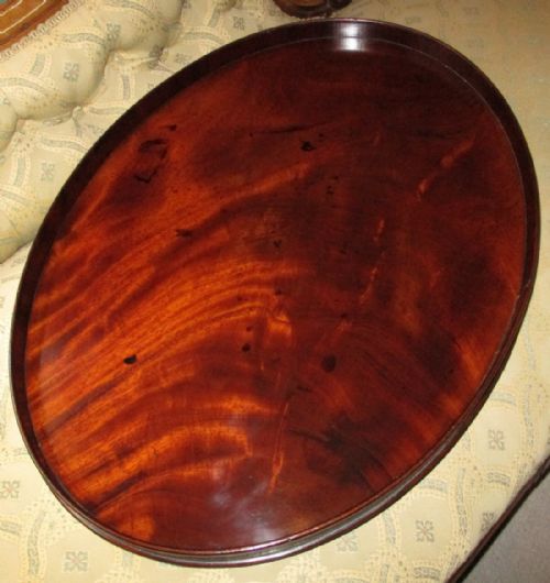 SIMPLE ELEGANT GEORGIAN MAHOGANY TRAY - ADDITIONAL PHOTO 5