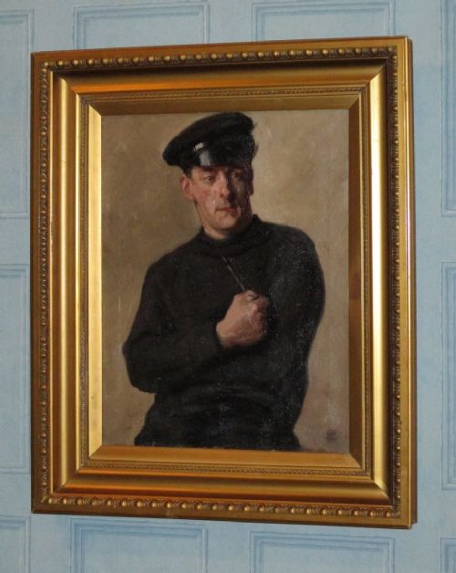 Victorian Oil Portrait of a Sailor