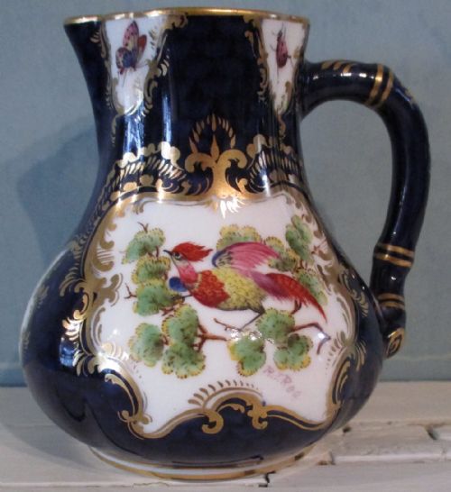 ROYAL WORCESTER JUG WITH BLUE SCALE GROUND - ADDITIONAL PHOTO 1