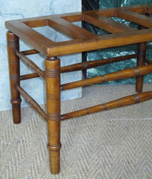 LATE VICTORIAN LUGGAGE STAND - ADDITIONAL PHOTO 3