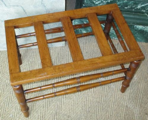LATE VICTORIAN LUGGAGE STAND - ADDITIONAL PHOTO 4
