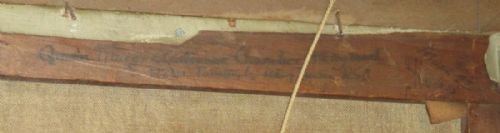 VICTORIAN OIL OF QUEEN MARY'S CHAMBER HOLYROOD HOUSE - ADDITIONAL PHOTO 4