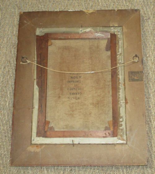 VICTORIAN OIL OF QUEEN MARY'S CHAMBER HOLYROOD HOUSE - ADDITIONAL PHOTO 5