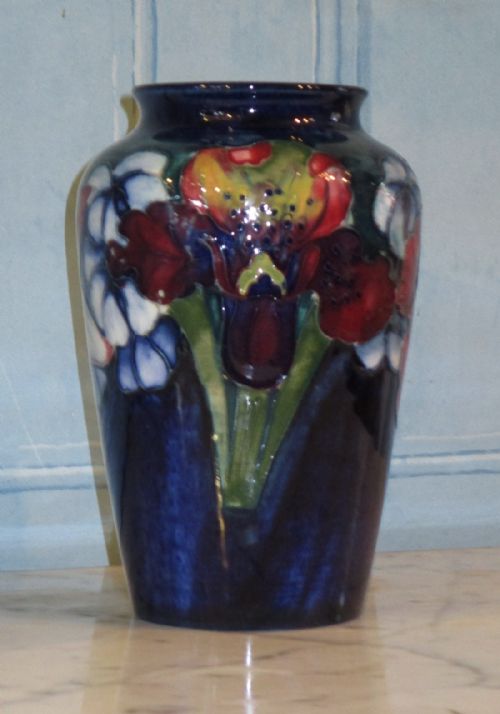 MOORCROFT ORCHID WITH SPRING FLOWERS PATTERN VASE - ADDITIONAL PHOTO 1