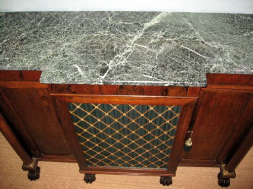 FINE REGENCY ROSEWOOD BREAKFRONT CABINET - ADDITIONAL PHOTO 4