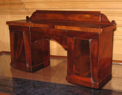 victorian tea caddy in the form of a miniature sideboard - CATEGORY: ANTIQUE SIDEBOARDS - DATED 1850