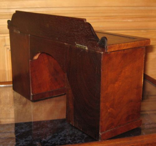VICTORIAN TEA CADDY IN THE FORM OF A MINIATURE SIDEBOARD - ADDITIONAL PHOTO 2