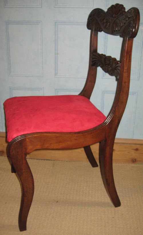 SUPERB SET OF FOUR REGENCY MAHOGANY DINING CHAIRS - ADDITIONAL PHOTO 2