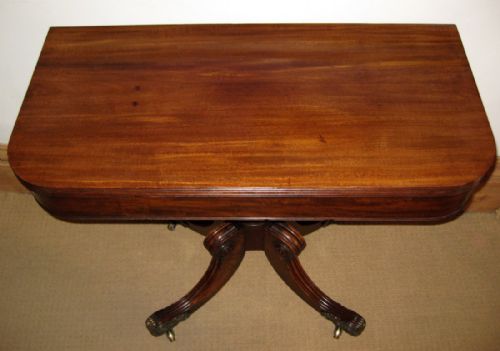 REGENCY MAHOGANY PEDESTAL TEA TABLE WITH ORMOLU MOUNTS - ADDITIONAL PHOTO 7