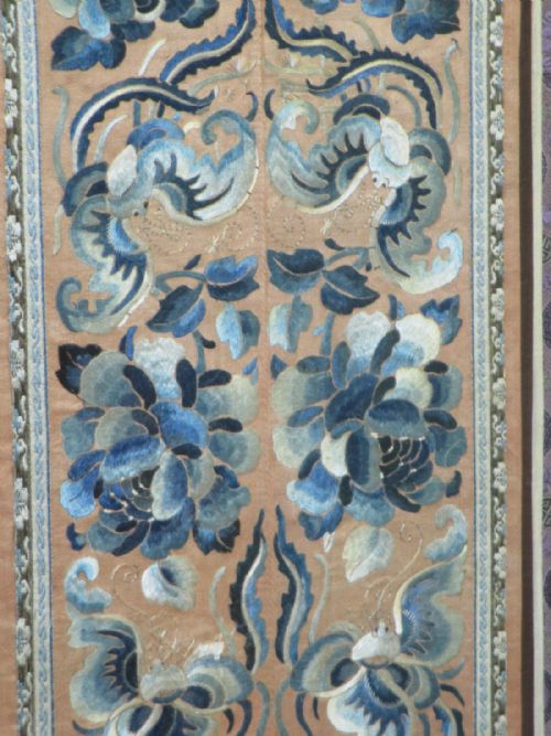TWO CHINESE SILKWORK EMBROIDERY PANELS - ADDITIONAL PHOTO 3