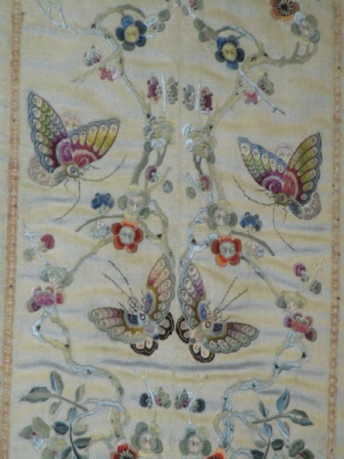 TWO CHINESE SILKWORK EMBROIDERY PANELS - ADDITIONAL PHOTO 6