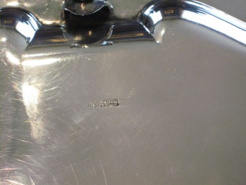 VERY LARGE SOLID SILVER SALVER OR TRAY - ADDITIONAL PHOTO 5