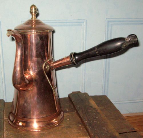 georgian copper coffee pot - CATEGORY: ANTIQUE METAL - DATED 1800
