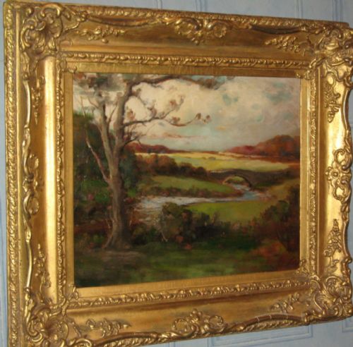 SCOTTISH OIL PAINTING 'AN AYRSHIRE STREAM' - ADDITIONAL PHOTO 1