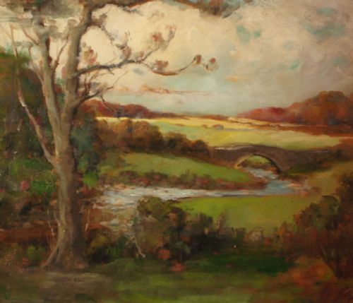 SCOTTISH OIL PAINTING 'AN AYRSHIRE STREAM' - ADDITIONAL PHOTO 5