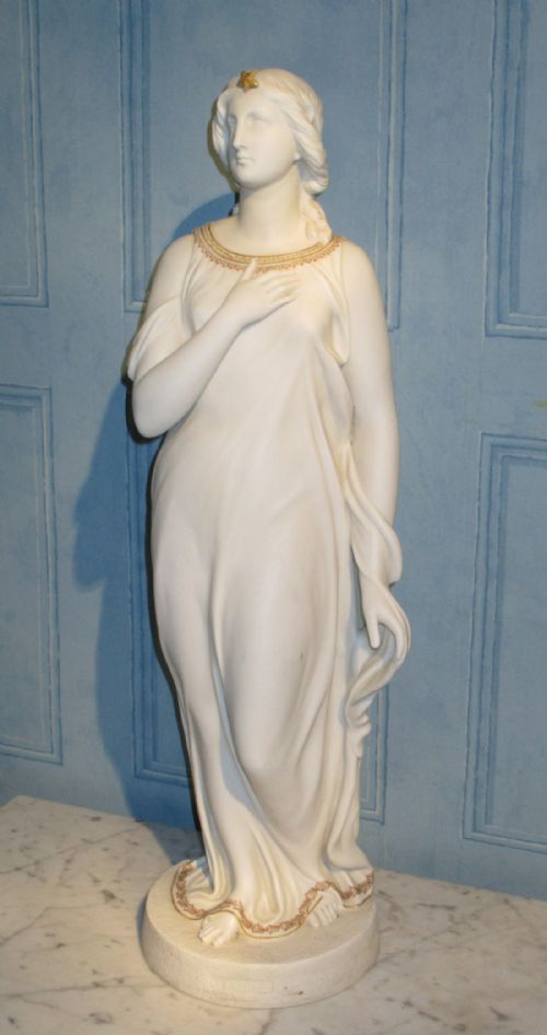 LARGE VICTORIAN PARIAN FIGURE OF 'BEATRICE' - ADDITIONAL PHOTO 1