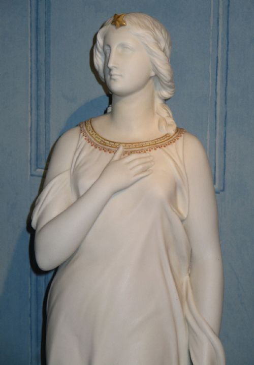 LARGE VICTORIAN PARIAN FIGURE OF 'BEATRICE' - ADDITIONAL PHOTO 2