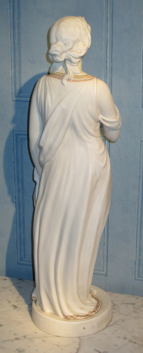 LARGE VICTORIAN PARIAN FIGURE OF 'BEATRICE' - ADDITIONAL PHOTO 7