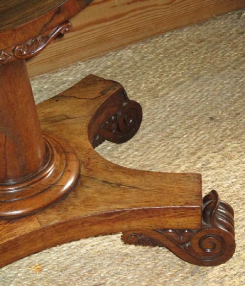 SUPERB REGENCY ROSEWOOD WORK TABLE - ADDITIONAL PHOTO 7