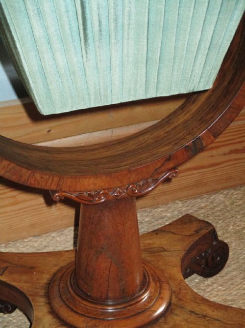 SUPERB REGENCY ROSEWOOD WORK TABLE - ADDITIONAL PHOTO 8
