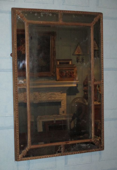 neoclassical mahogany mirror - CATEGORY: ANTIQUE MIRRORS - DATED 1890