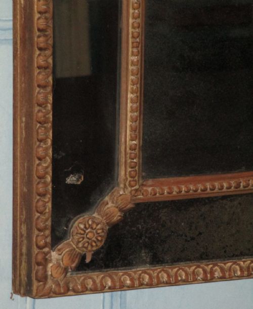 NEOCLASSICAL MAHOGANY MIRROR - ADDITIONAL PHOTO 4