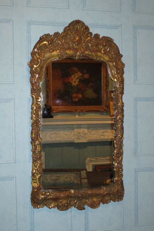 italianate baroque design mirror - CATEGORY: ANTIQUE MIRRORS - DATED 1920