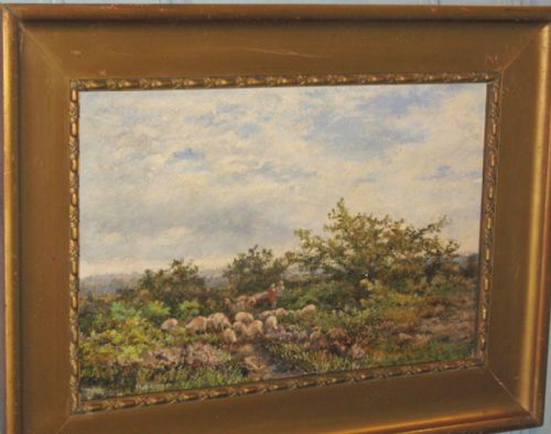 LANDSCAPE OIL PAINTING BY WILLIAM HERBERT ALLEN - ADDITIONAL PHOTO 1