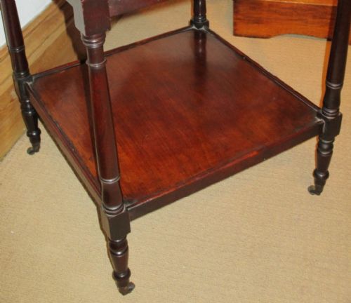 FINE REGENCY MAHOGANY WHATNOT - ADDITIONAL PHOTO 5