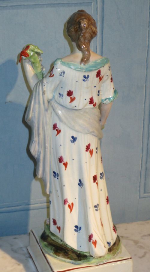 ENOCH WOOD LARGE PEARLWARE FIGURE OF FLORA - ADDITIONAL PHOTO 2