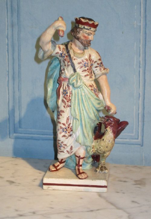 EARLY STAFFORDSHIRE FIGURE OF JOVE OR JUPITER - ADDITIONAL PHOTO 3