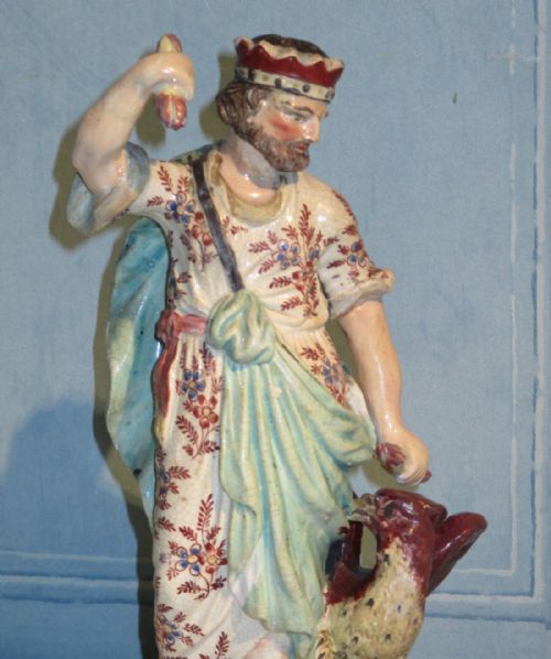 EARLY STAFFORDSHIRE FIGURE OF JOVE OR JUPITER - ADDITIONAL PHOTO 4