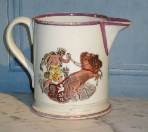 UNUSUAL NEWCASTLE POTTERY JUG - ADDITIONAL PHOTO 1